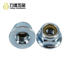 DIN 980 Metal Self Locking Nut , M5 M6 Flange Lock Nut Galvanized