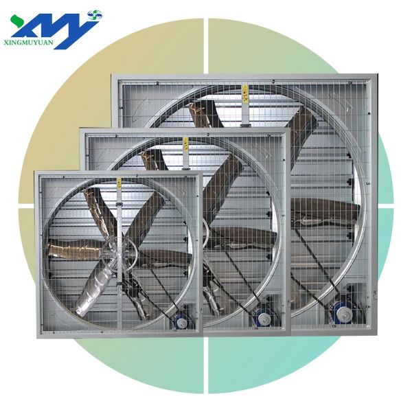 Quality 50-Inch Industrial Exhaust Fan with Automatic Shutter Electric Source OEM/ODM Supported Wall Ventilation by Source Factory wholesale