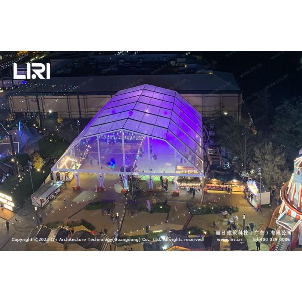 Quality IFAI Polygon Outdoor Event Tents With Clear PVC UV Resistant wholesale
