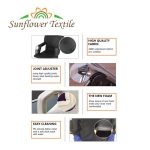 Heavy Duty Foldable Stadium Chairs With Arms Padded Bleacher Seats Custom