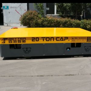 Large Table Power Driven Rail Flat Wagon Electric Transfer Cart