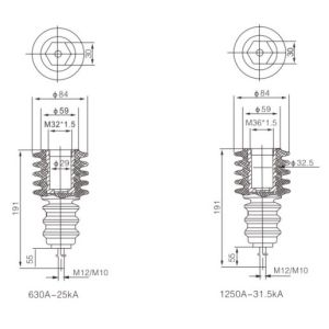 630A - 1250A Pull Rod High Voltage Vacuum Circuit Breaker Indoor Circuit Breaker