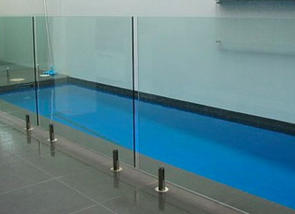 Quality Crystal Base Swimming Pool Fence Glass With Polished Edge wholesale