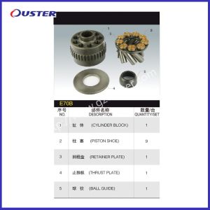 Cheap Komatsu E70B Hydraulic Pump Parts with Good Quality, Customer Training, and Drawing Available for sale