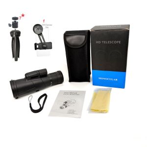 High Powered 10-30X42 Zoom Monocular Telescope With Tripod Phone Holder