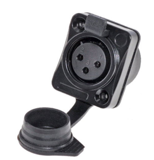 Powerful Outdoor Waterproof 3 Pin XLR Connector Male Female Plug Socket for Audio Video