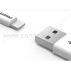 original Pisen USB cable for Iphone X/8(plus)/7(plus)/6S(plus)/6(plus)/5S/5C/5