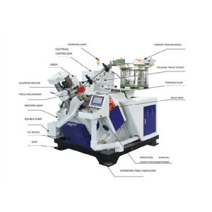 100-500pcs/Min Brad Nail Making Machine Drilling Screw Point Forming Machine