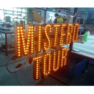 China 12mm Illuminated Channel Letter Signs Mathews card For Hotels / Facade on sale
