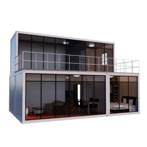 ISO Certificated Prefab Mobile Modular Tiny Steel Structure Frame Assemble Flat