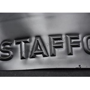 2.5mm 3D Shiny Matt Embossed Patches Handbag PU Leather Labels