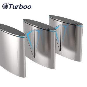 SUS304 Flap Barrier Turnstile Gate RFID Face Recognition Fingerprint For Office