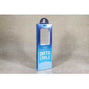 USB Charging Data Cable Packaging Box Custom C1S Art Paper With Blister