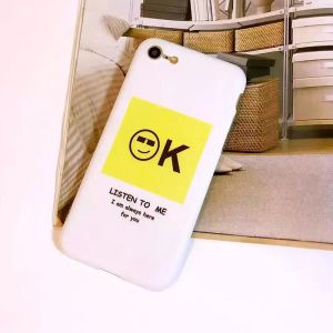 Soft TPU IMD Made Super Slim 0.8mm OK No English Words Funny Expression Back
