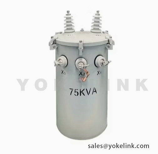 75KVA CSA C2.2-06 Single Phase Pole Mounted Transformer With Radiator for