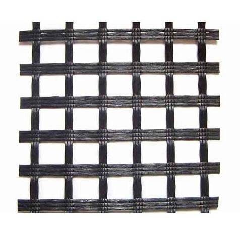 50kn/M-200kn/M Glass Fiber Geogrid Modified Bitumen Coated For Paving Reinforcem