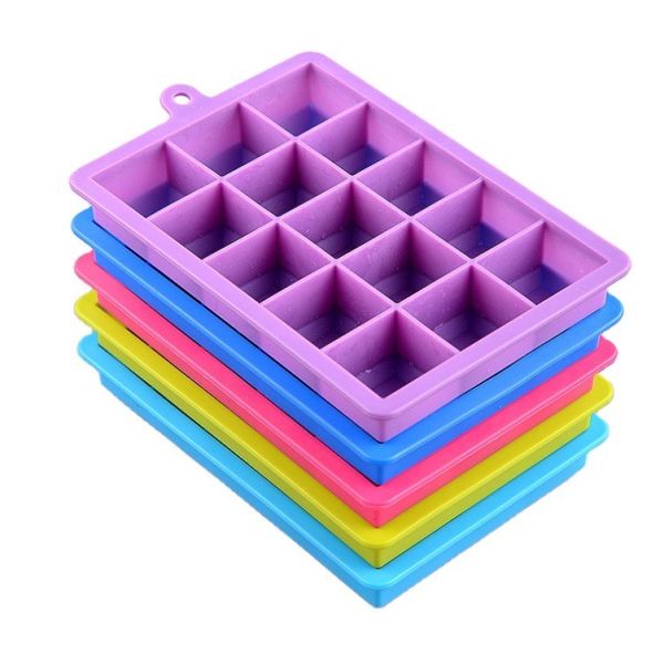 Ice Cream Makers Easy Release 15 Cavity 24 Cavity Silicone Ice Cube Trays with