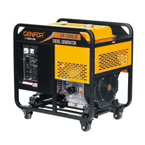 Single Cylinder Open Type Diesel Engine Generator 12KW Max Power Highly Durable