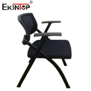 Modern Black Training Chair and Table Foam Cushion Foldable Design