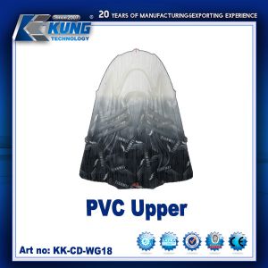 Customized Color PVC Shoes Upper / Oem Pvc Mesh Injection Sports Shoes Upper