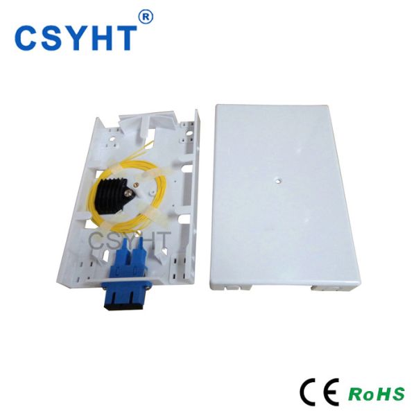Quality Mini ABS Material WhiteFTTH Fiber Optic Terminal Box 12 Core Indoor Wall Mounted wholesale