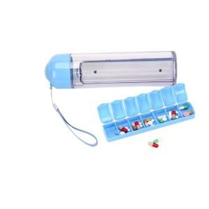 Creative style of bottle with one weekly pill organizer, Creative style of 700ML
