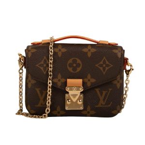 China Mini Designer Monogram Bag Micro Metis LV Crossbody Bag Brown on sale