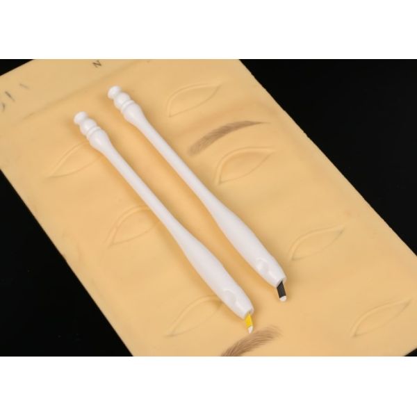 Permanent Makeup Hair Stroked Embroidery Microblading Pen for microblade White