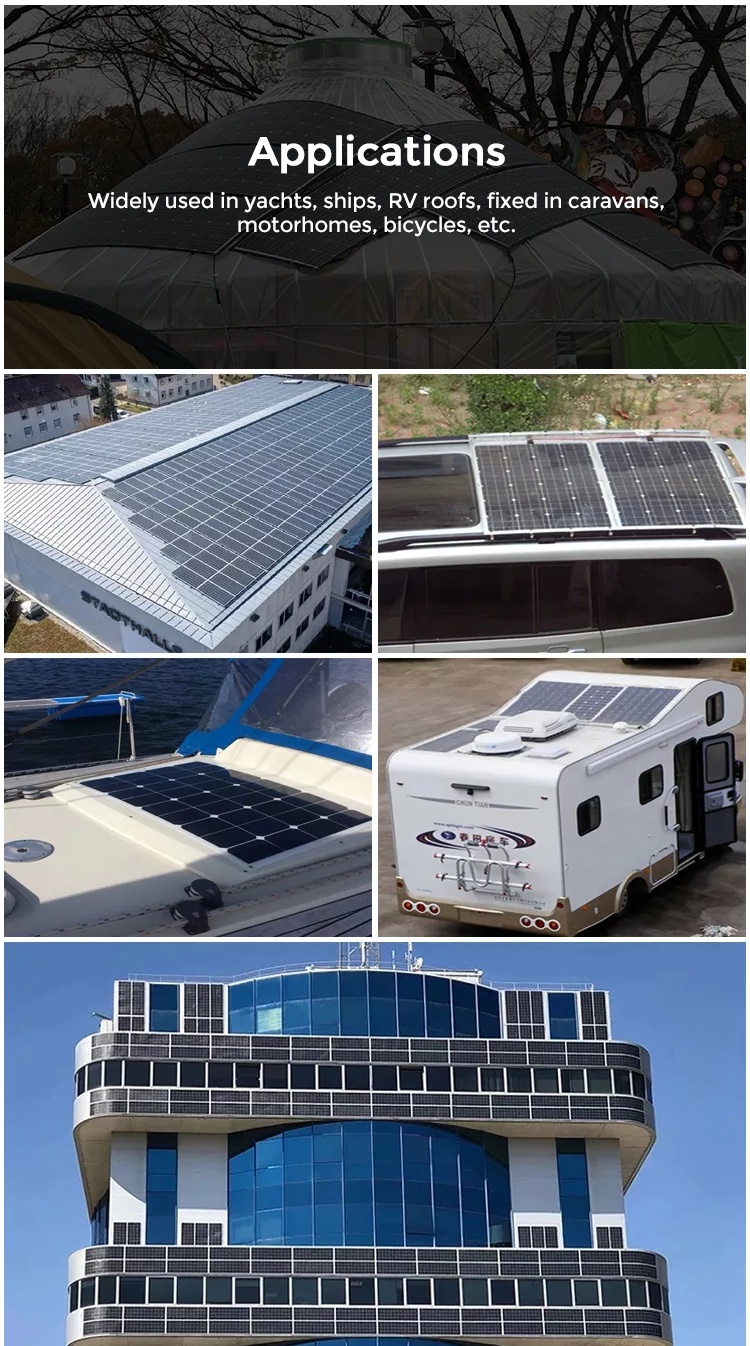 Monocrystalline Flexible Solar Panel 5w 10w 20w 30w 40w 50w 36v Thin Film