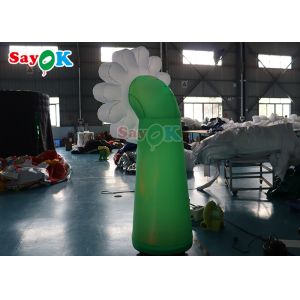 OEM Pvc Inflatable Lighting Decoration Led Flower Model For Advertising
