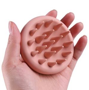Cheap Silicone Scalp Massager Shampoo Brush Hair Brush With Soft Silicone Bristles Scalp Brush for sale
