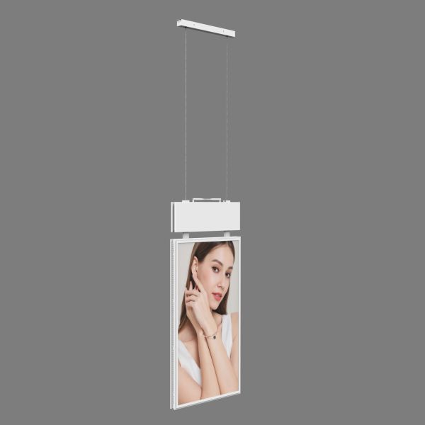 Quality 55 Inch Dual Sided Hanging Advertising Display: Ultra-Bright And Network Enabled wholesale