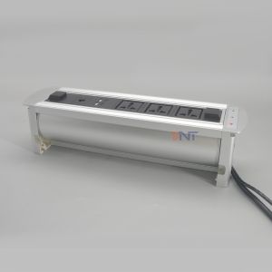 Power switch auto flip up embedded desk conference table socket