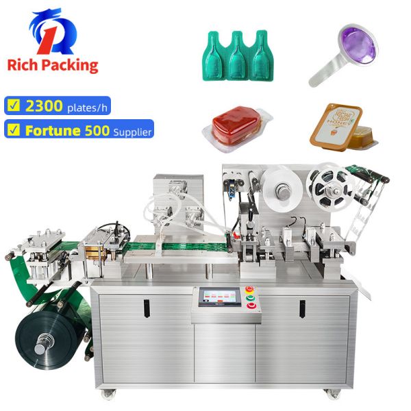 Automatic Blister Packing Machine Liquid Olive Oil Jam Sauce Ketchup Honey