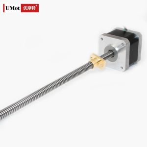 35g.cm2/55g.cm2/150g.cm2 Rotor Inertia Hybrid Nema 17 Linear Lead Screw Stepper