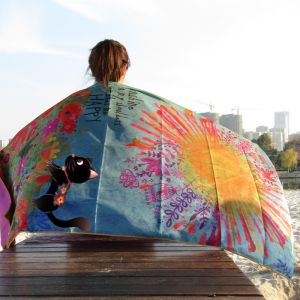 China Recycled Microfiber Suede Towel Beach Themed Bath Towels Double Side Print 50x100 on sale