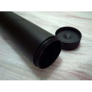 OD50, ID48.5, Black anodized matt , threaded ends with cap , LOGO silk printing