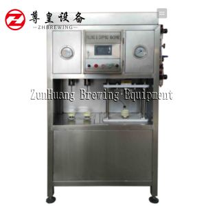 Electric Beer Can Filling Machine , Semi Automatic Beer Can Filler Easy To