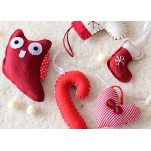 Christmas Hanging Decoration Crafts Using Felt Soft Environmentally Friendly