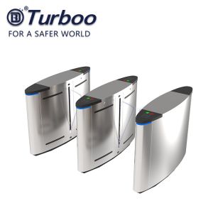 China Security Flap Barrier Gate , Optical Barrier Turnstiles For Office Building on sale