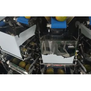 14 Head Multihead MCU/PLC Weigher Packing Machine For Weiging Fruits Oranges