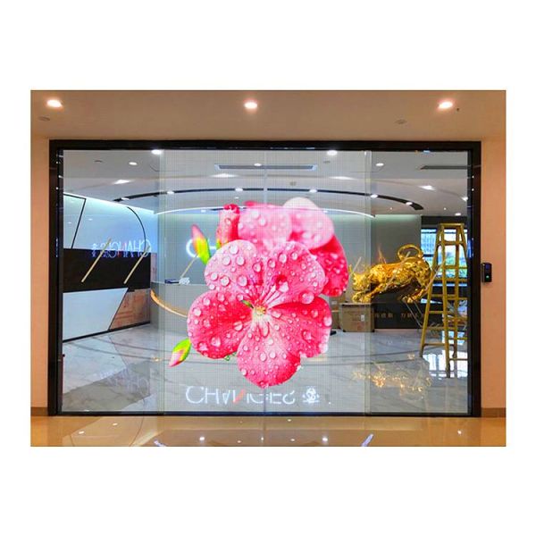 Window Glass Adhesive Outdoor Transparent Led Screen Display P8 P10 P16