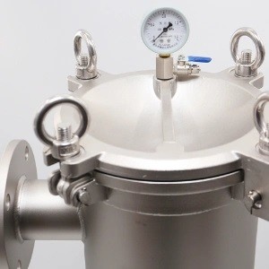 Max Flow Rate 27%-80% Filter Mesh Stainless Steel Bag Filter Housing - Wire size