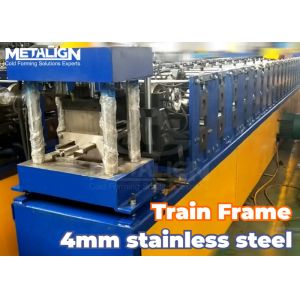 Heavy Duty Train Frame Stainless Steel Roll Forming Machine With Hydraulic