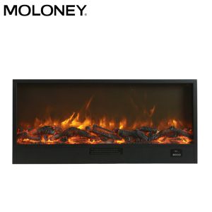 1140mm Wall Set Insert Electric Fireplace Heater with Fake Charcoal LED