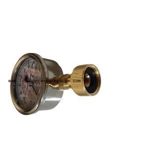 Glycerine Liquid Filled Water Pressure Test Gauge 200Psi 3/4" Thread
