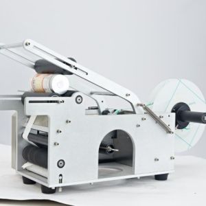 32KGS Semi Auto Round Bottle Labeling Machine High Accuracy Labeler Machine For