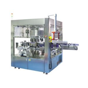 Fully Auto Rotary Labeling Machine / Round Bottle Labeler PLC Control