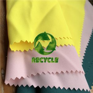 Plain Style 100% Recycled Polyester Fabric GRS Certificated RPET Fabric For