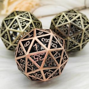 60D Macrobine Zinc Alloy Metal Dice Set Desktop Game Unique DND